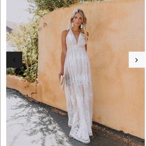Vici Antonia Maxi Dress - White NWT